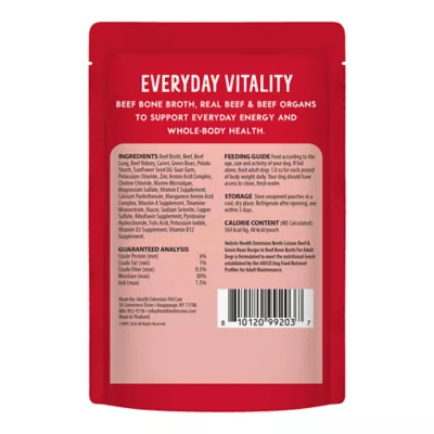 Health Extension Broth-Licious Adult Wet Dog Food Topper - Beef & Green Bean Recipe - Image 2