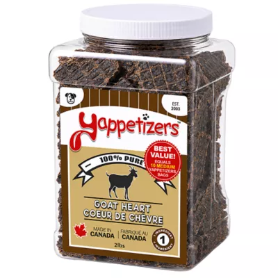 Yappetizers 100% Pure Goat Heart Bulk - 2 pounds - Image 1