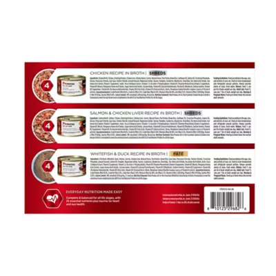 Nulo Prowess All in One Essentials Wet Cat Food - Pate & Shreds, 12 count, Variety Pack - Image 2