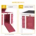 PawHut Wooden Rabbit Hutch with Waterproof & Openable Asphalt Roof, Indoor/Outdoor image thumbnail 7