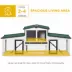PawHut Large Rabbit Hutch with Double Runs, Removable Tray, Ramps, Roof image thumbnail 4