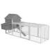 PawHut Wooden Chicken Coop with Nesting Boxes, Run, Doors, Tray, Ramp for 4-6 Chickens image thumbnail 1