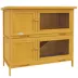 PawHut Wood Rabbit Hutch with 2 Large Main House, Ramp, Trays image thumbnail 1