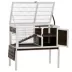PawHut Rabbit Hutch Dual-Height Design Bunny House with Run Slide-Out Tray image thumbnail 1