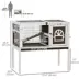 PawHut Rabbit Hutch Dual-Height Design Bunny House with Run Slide-Out Tray image thumbnail 3