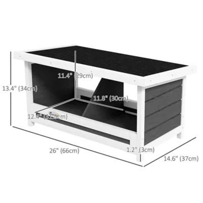 PawHut Nesting Boxes for Chickens, Chicken Coop Accessories with Asphalt Roof for Indoor Outdoor Use - Image 3