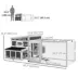 PawHut Wooden Chicken Coop, Rabbit Hutch with Large Run, Outdoor Poultry Cage with Nesting Box, Tray image thumbnail 3