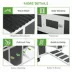 PawHut Wooden Chicken Coop with Nesting Box for 2-4 Chickens, Dark Grey image thumbnail 7