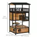 PawHut 4-Floor Wood Outdoor Cat House Catio with Condo, Fun Entrances, Perch image thumbnail 3
