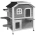 PawHut 2-Storey Outdoor Cat House, Wooden Catio with Openable Roof, Lounge Space, Fun Entrances image thumbnail 1