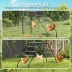 PawHut Chicken Coop Perches with Swing, Chicken Run Accessories Toy for Healthy & Happy Chickens image thumbnail 4