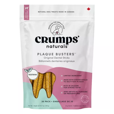 Crumps' Naturals Plaque Buster Dental Dog Treats 30 count - Image 1