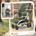 PawHut Foldable Pet Stroller with Four Big Wheels, Shock-Absorbing Frame, Safety Leashes and Brakes image thumbnail 3