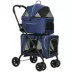 PawHut 3-in-1 Double Pet Stroller with Removable Carrier, Foldable Travel Carrier Bag image thumbnail 1