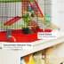 PawHut Hamster Habitat, 5 Tiers with Tunnel Tube System, Exercise Wheel and Water Bottle image thumbnail 6