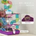PawHut 5-Tier Hamster Cage with Exercise Wheel, Play Tube, Water Bottle, Dish, Ladder image thumbnail 5