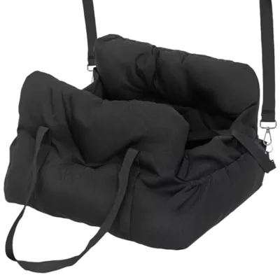 PawHut Dog Car Seat for Small Pets, Dog Booster Car Seat with Cushion and Storage Pockets - Image 1
