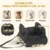 PawHut Dog Car Seat for Small Pets, Dog Booster Car Seat with Cushion and Storage Pockets image thumbnail 3
