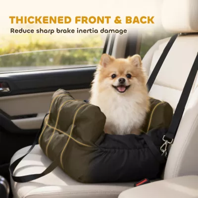 PawHut Dog Car Seat for Small Pets, Dog Booster Car Seat with Cushion and Storage Pockets - Image 5