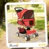 PawHut Pet Stroller - Foldable Dog Stroller with Wheels, Reflective Strips, Brake, Pad and Basket image thumbnail 3