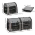 PawHut 39" Travel Pet Carrier, Portable Soft-Sided Cat Carrier with Divider, Two Compartments image thumbnail 3