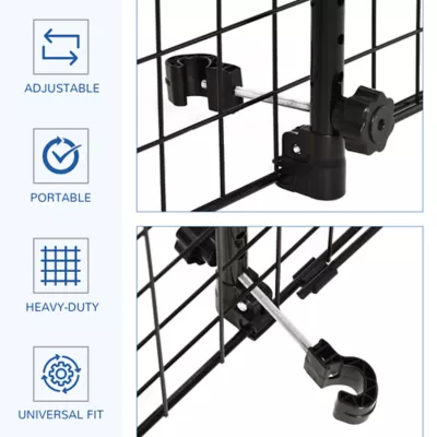 PawHut Adjustable Dog Car Barrier, Heavy Duty Fence Car Safety Guard Gate for SUV, Vans, Trucks - Image 5