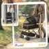 PawHut Foldable Travel Carriage, 4 Wheels Pet Stroller with EVA Wheel Brake and 3-stage Canopy image thumbnail 3