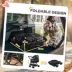PawHut Foldable Travel Carriage, 4 Wheels Pet Stroller with EVA Wheel Brake and 3-stage Canopy image thumbnail 6