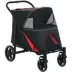 PawHut Foldable Pet Stroller with Universal Front Wheels, Shock Absorber, for Dogs up to 66lbs image thumbnail 1