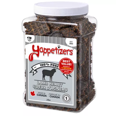 Yappetizers 100% Pure Lamb Heart Bulk - 2 pounds - Image 1