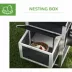 PawHut 117" Extra Large Chicken Coop with Asphalt Roof, Wooden Hen House with Slide-out Tray image thumbnail 6