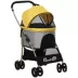 PawHut 4 Wheels Pet Stroller, 3 in 1 Travel Folding Carrier image thumbnail 1