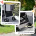 PawHut 4 Wheels Pet Stroller, 3 in 1 Travel Folding Carrier image thumbnail 7