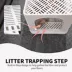 All For Paws Foldable Cat Litter Box W/ Litter Trapping Step & Multiple Access Points- Sand image thumbnail 2