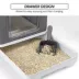 All For Paws Foldable Cat Litter Box W/ Litter Trapping Step & Multiple Access Points--Gray image thumbnail 4