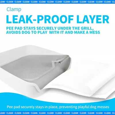 All For Paws Dog Pee Pad Holder W/ Removable Pee Post, High-Sided Walls, & Secure Clamp - Image 4