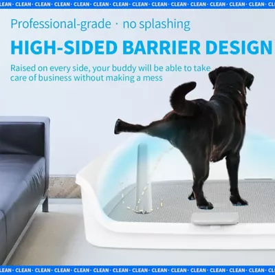 All For Paws Dog Pee Pad Holder W/ Removable Pee Post, High-Sided Walls, & Secure Clamp - Image 6