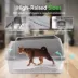 All For Paws High Sided Cat Litter Box W/ Hanging Litter Scoop, XL Size Suitable For All Breeds image thumbnail 2