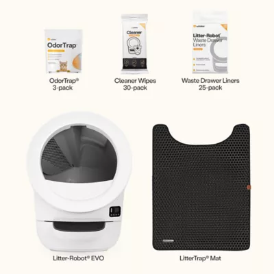 Whisker Litter-Robot® EVO Starter Bundle, Includes Liners, LitterTrap Mat, Litter & 3Yr Warranty - Image 2