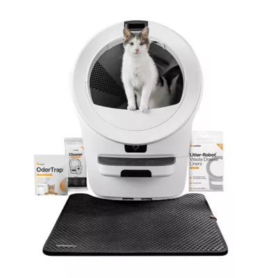 Whisker Litter Robot® 5 Pro Starter Bundle, Includes Liners, Mat, OdorTrap, Litter & Waranty - Image 1