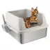 All For Paws High Sided Cat Litter Box W/ Hanging Litter Scoop, XL Size Suitable For All Breeds image thumbnail 1