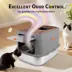 All For Paws Multi-Entry Hooded Cat Litter Box W/ Litter Scoop, Non-Slip Feet & Anti-Tracking Mat image thumbnail 4