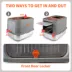 All For Paws Multi-Entry Hooded Cat Litter Box W/ Litter Scoop, Non-Slip Feet & Anti-Tracking Mat image thumbnail 5