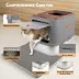 All For Paws Multi-Entry Hooded Cat Litter Box W/ Litter Scoop, Non-Slip Feet & Anti-Tracking Mat image thumbnail 6