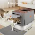 All For Paws Multi-Entry Hooded Cat Litter Box W/ Litter Scoop, Non-Slip Feet & Anti-Tracking Mat image thumbnail 9