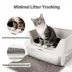 All For Paws Stainless Steel Cat Litter Pan W/ Detachable High-Sided Hood & Litter Scoop image thumbnail 3