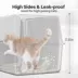 All For Paws All Stainless Steel Hooded Cat Litter Box W/ lLitter Scoop & Anti-Tracking Mat image thumbnail 4
