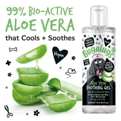 Bugalugs Aloe Vera Soothing Gel for Dogs & Cats, Soothes Irritated Skin, 8.4 fl oz - Image 2