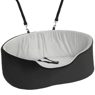 PawHut Dog Car Seat, Detachable Washable Pet Bed with Cushion and Safety Belt for Dogs up to 33lbs - Image 1