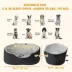 PawHut Dog Car Seat, Detachable Washable Pet Bed with Cushion and Safety Belt for Dogs up to 33lbs image thumbnail 3